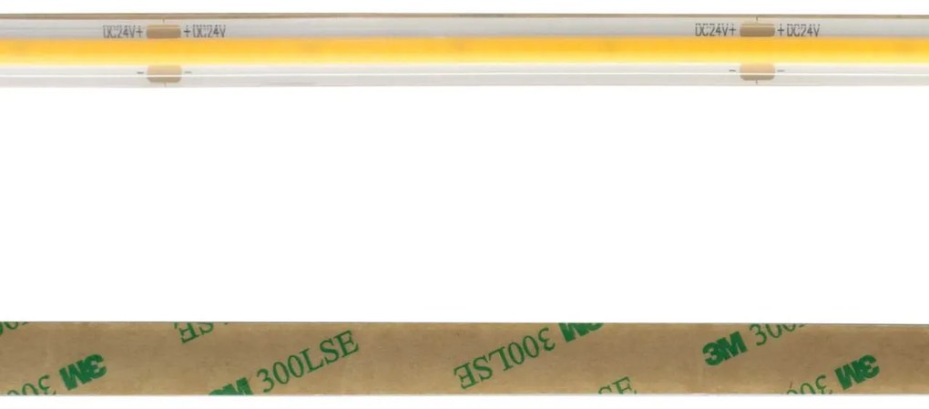 Striscia LED COB 8W/m 24VDC IP67 5m Professional Colore Bianco Caldo 2.700K