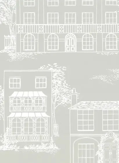 Little Greene Carta da parati Hampstead - Cool Grey