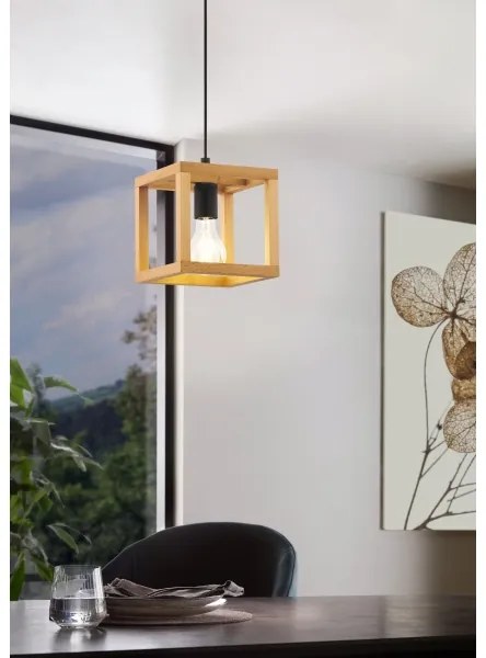 Eglo 32145 - Lampada a sospensione con cavo BLACKCROWN 1xE27/40W/230V