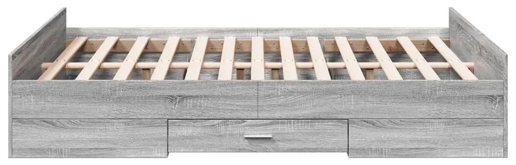 Giroletto cassetti grigio sonoma 120x190 cm legno multistrato