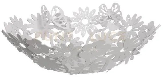 Centro tavola di design margherite grande bianco marmo