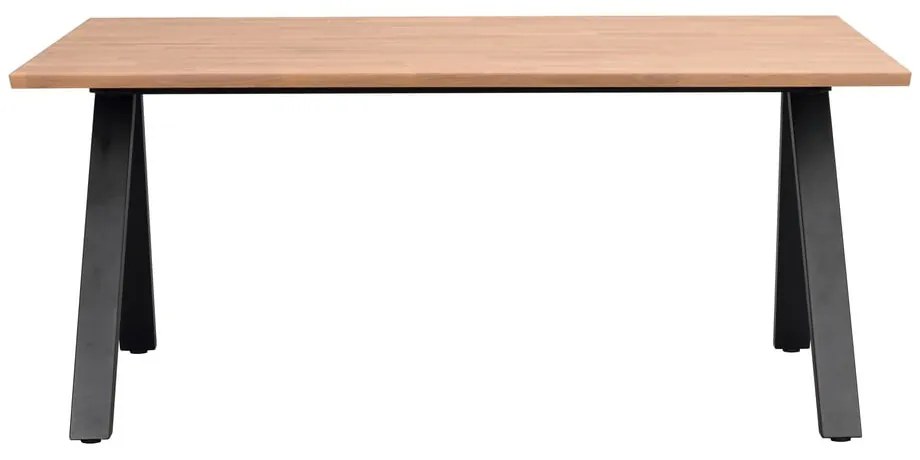 Tavolo da pranzo pieghevole con piano in rovere 170x100 cm Carradale - Rowico