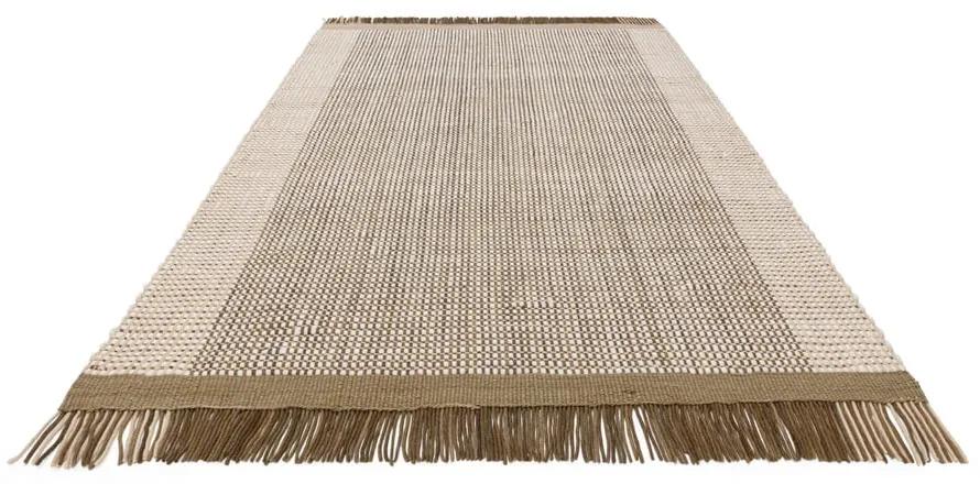 Tappeto in lana marrone chiaro tessuto a mano 120x170 cm Avalon - Asiatic Carpets
