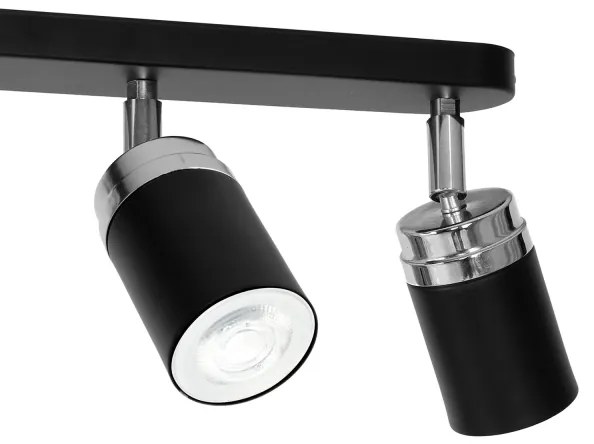 Faretto RENO 3xGU10/8W/230V nero/cromo