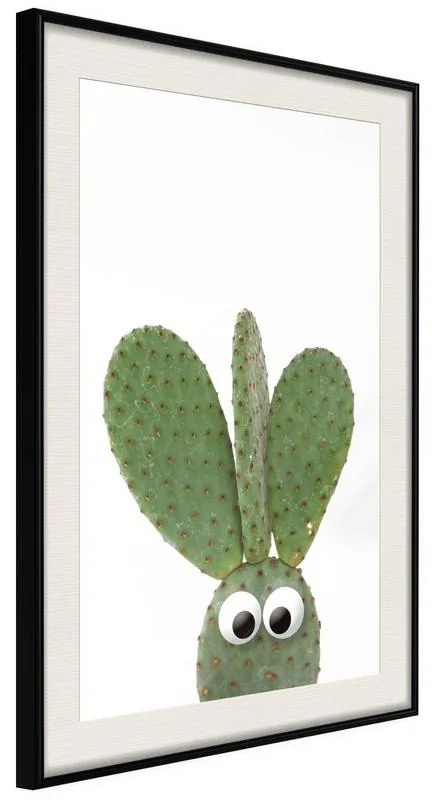 Poster  Funny Cactus III  Cornice Quadri Cornice nera con pass-partout, Larghezza x Altezza Home decor 20x30