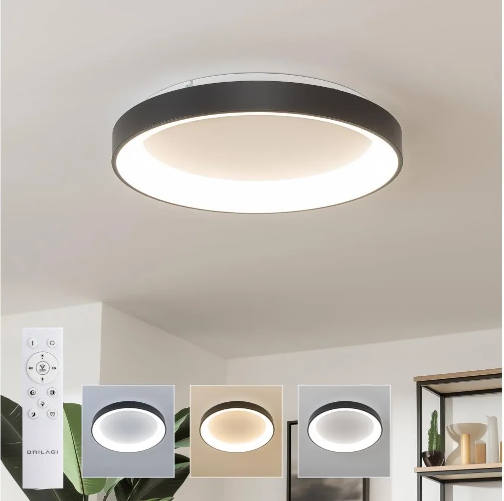 Brilagi - Plafoniera LED dimmerabile FALCON II LED/99W/230V Ø 60 cm nero +DO