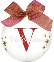 Pallina natale con nome Valentina 10cm