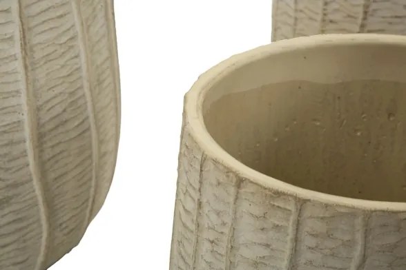 Cachepot Flake Set 3 Pz Cm 30,5X27-25X22,2-19,5X18