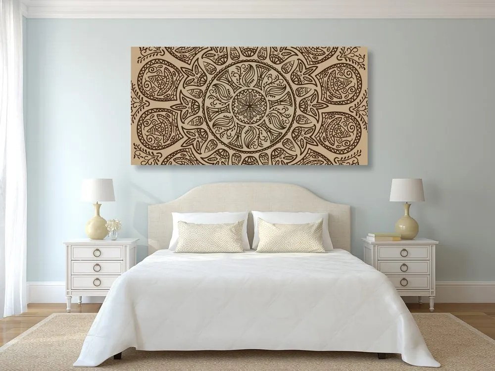 Stampa su tela – Mandala con motivo naturale astratto
