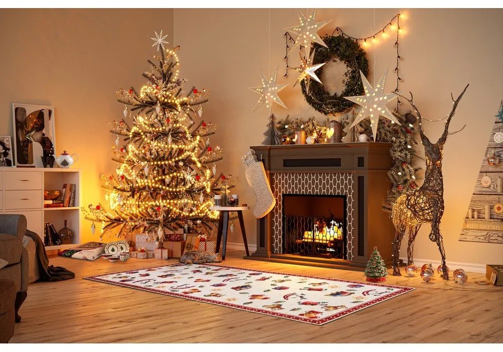 Runner rosso con motivo natalizio 80x200 cm Red Christmas - Villeroy&amp;Boch