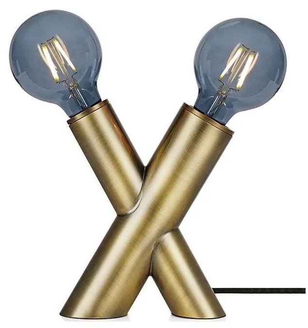 Markslöjd 108053 - Lampada da tavolo SIMUL 1xE27/40W + 1xE14/40W/230V oro