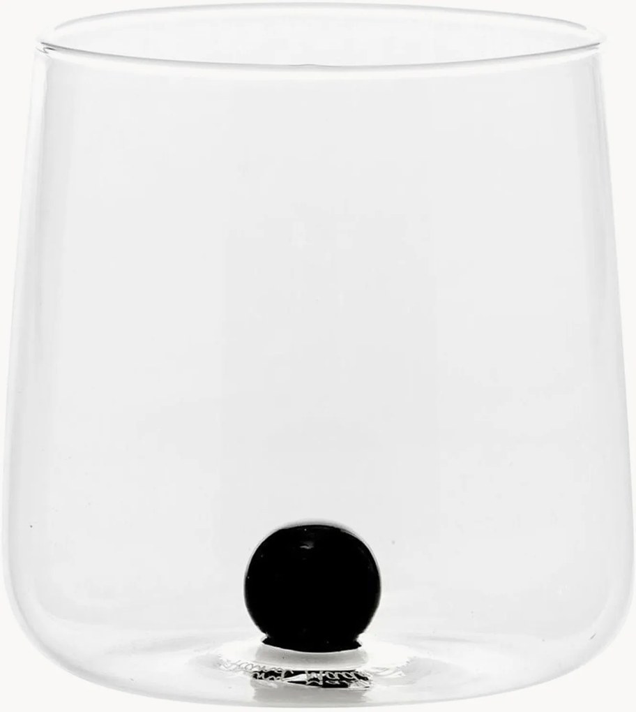 Set di 6 bicchieri in vetro soffiato borosilicato Bilia