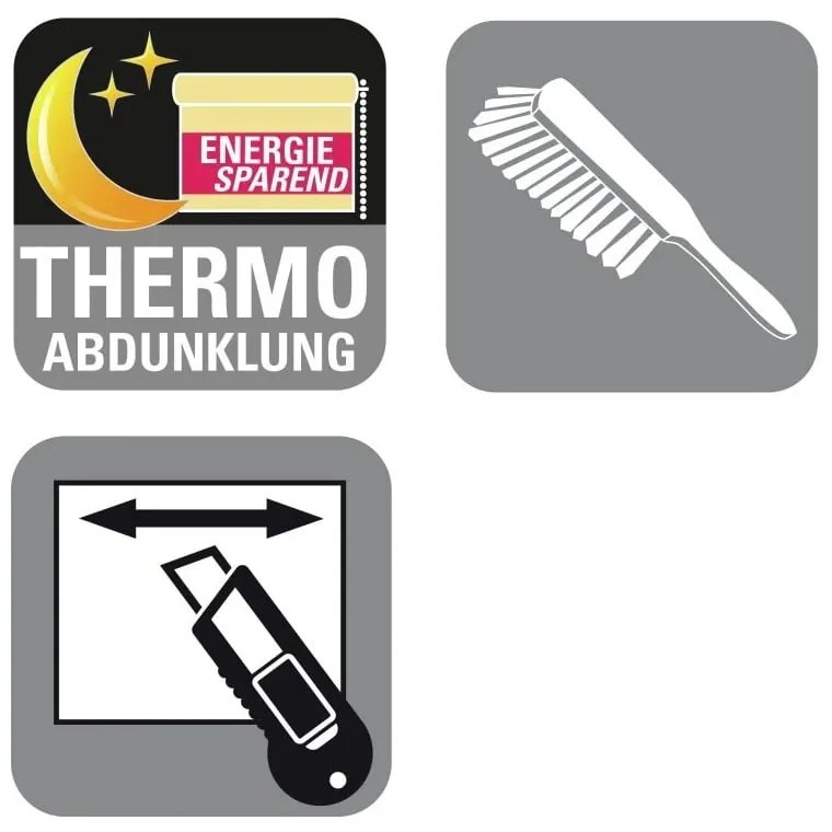 Tenda a pacchetto bianca 57x150 cm Plisé Verona Termo – Gardinia