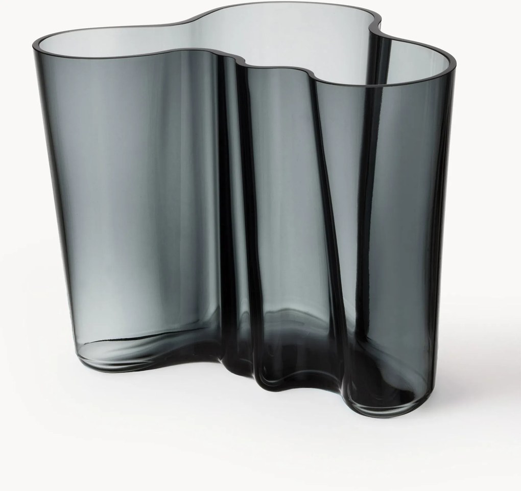 Vaso in vetro soffiato Alvar Aalto, alt. 16 cm