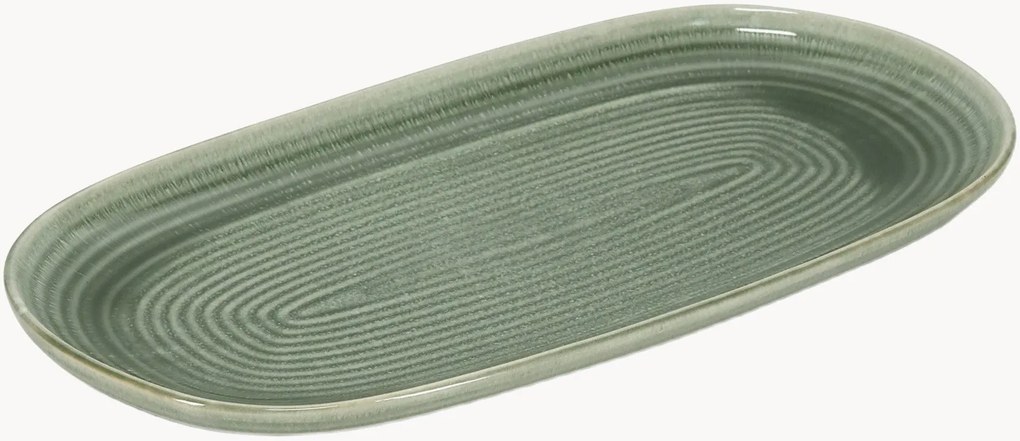 Set di 2 piatti da portata Cameo Green