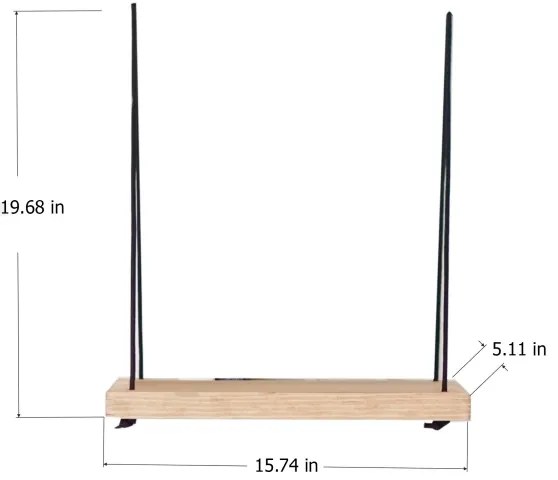 Mensola a muro 50x40 cm abete