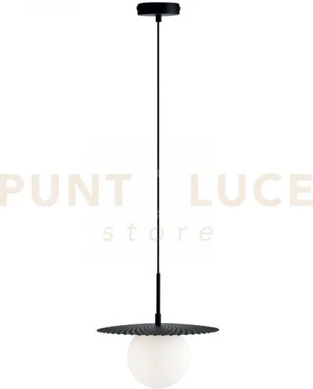 Lampadario a sospensione chaplin nera 1 luce attacco g9 30x30x159,8...