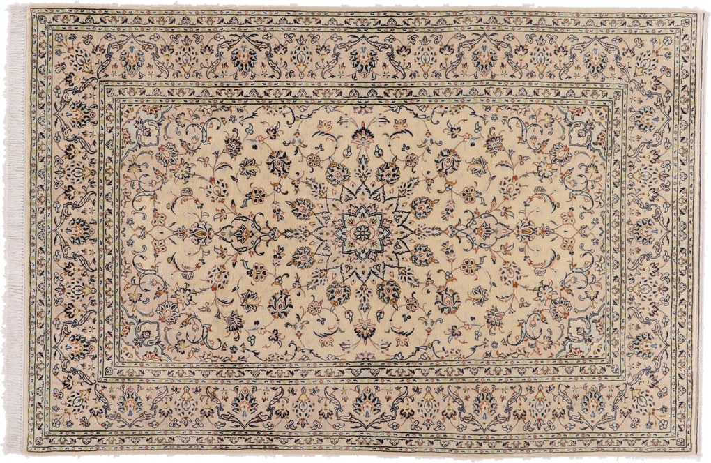 Kashan Tappeto 200x300 (Iran) Annodato A Mano