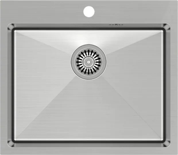 Lavello in acciaio RUSSEL 110 BRUSH NICKEL