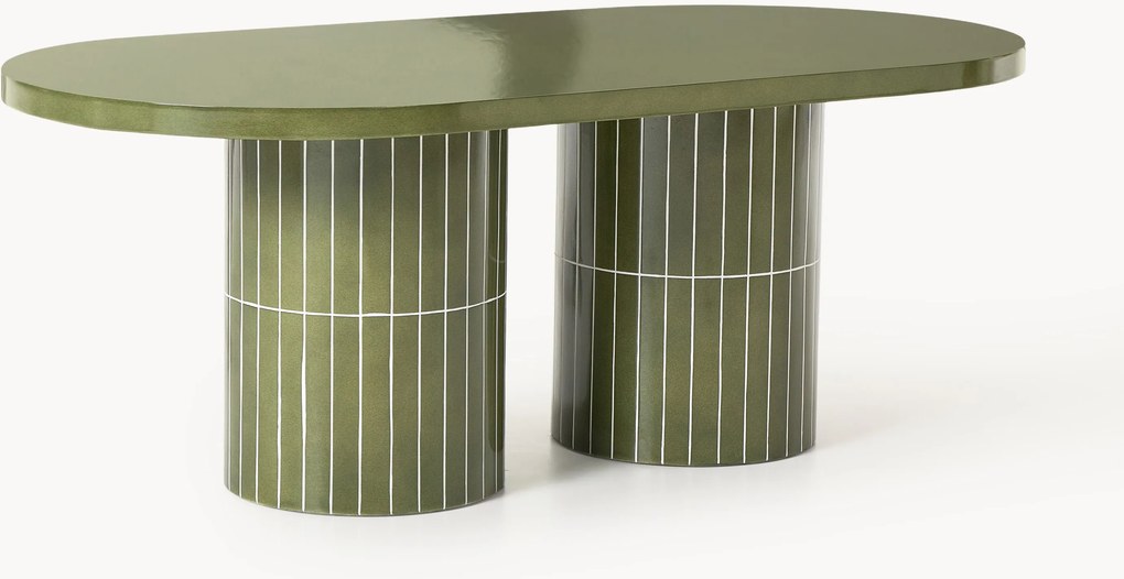 Tavolo ovale da giardino Saya, 200 x 100 cm