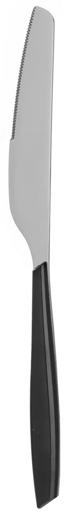 Coltello tavola sfuso nero in acciaio inox Silhouette