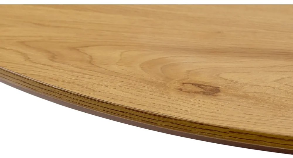 Tavolo da pranzo rotondo con piano effetto rovere ø 100 cm Cesura – Unique Furniture