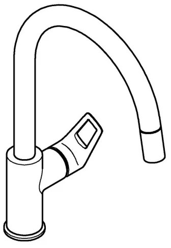 GROHE 30556000 - Miscelatore per lavello START LOOP 357 mm cromo lucido