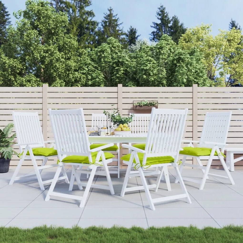 Cuscini Per Pallet 6 Pz Verde Chiaro 50x50x7 Cm Tessuto Oxford /