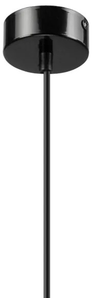 Lampadario a cavo SIMON 1xE27/60W/230V nero/rovere