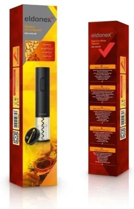 ELDONEX EWO-2100-BK - Apribottiglie elettrico 4xAA nero