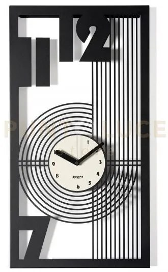 Orologio classico gropius nero,avorio