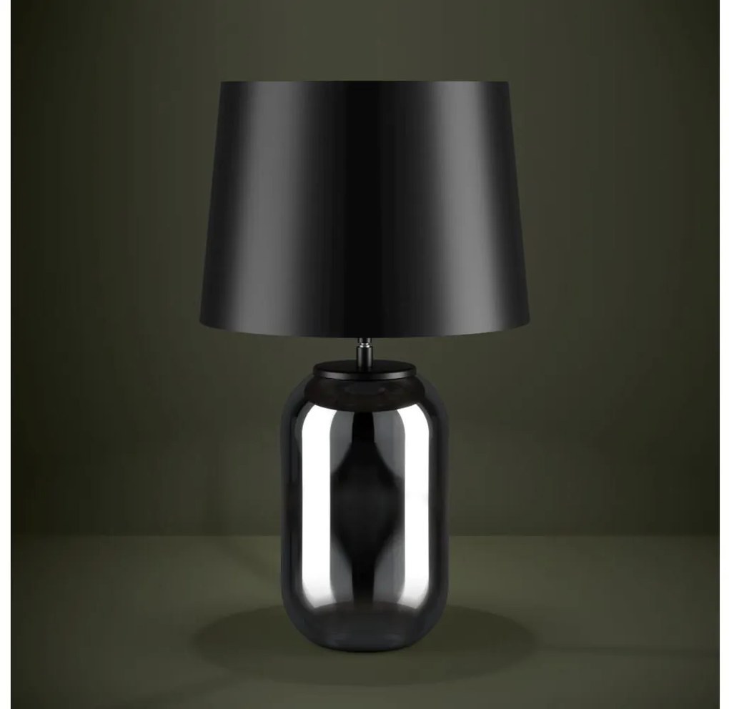 Eglo 390063 - Lampada da tavolo CUITE 1xE27/40W/230V nero/fumé