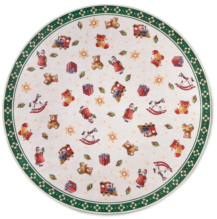Tappeto rotondo verde con motivo natalizio ø 150 cm Green Christmas - Villeroy&Boch
