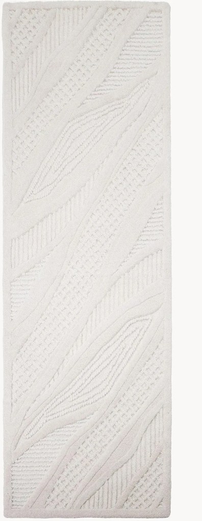 Passatoia in lana fatta a mano con motivo in rilievo Sculptured Abstract