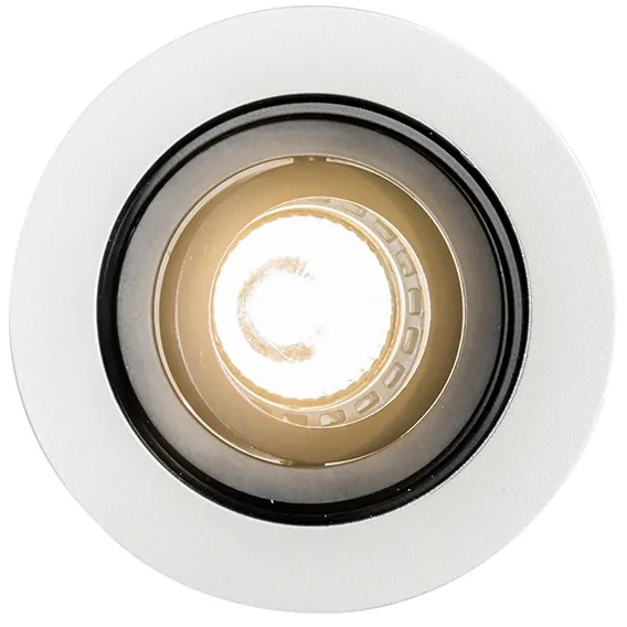 Faretto da incasso smart bianco con acciaio con Wifi GU10 - Rondoo