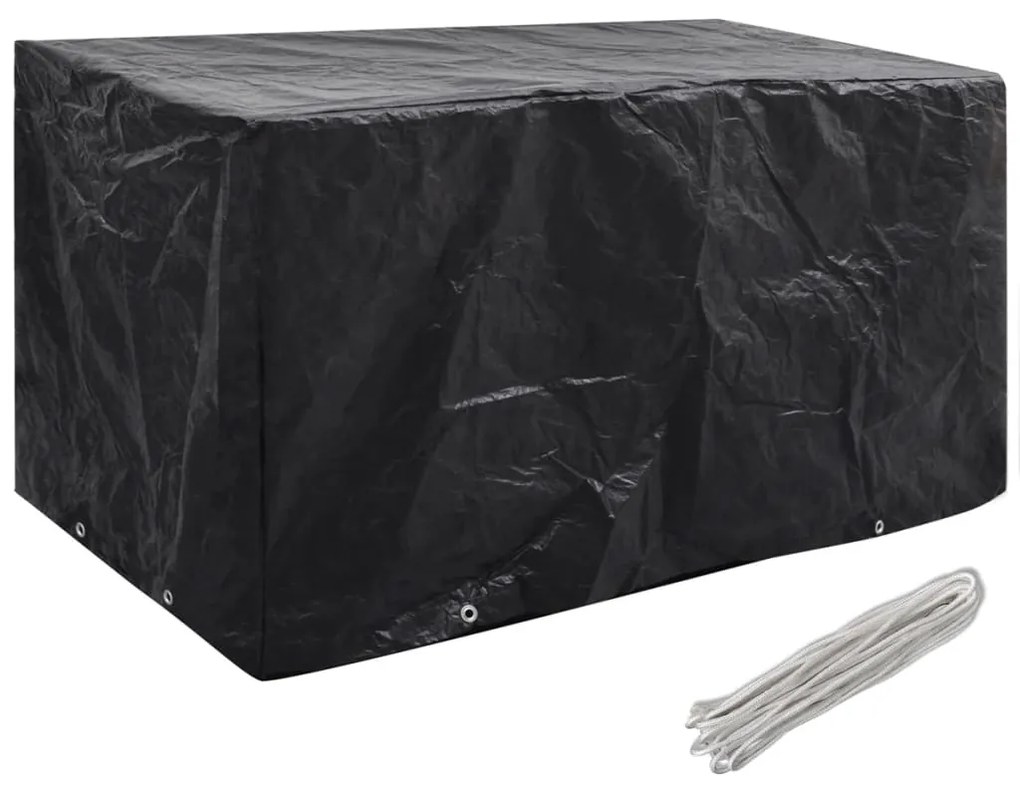 Coperture arredi giardino 2 pz 8 occhielli 180x70x90 cm
