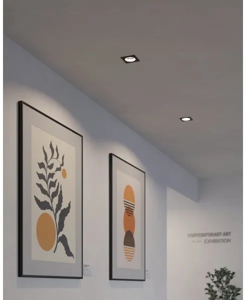 Eglo 900763 - LED RGBW Lampada da incasso dimmerabile CAROSSO-Z 4,7W/230V nero