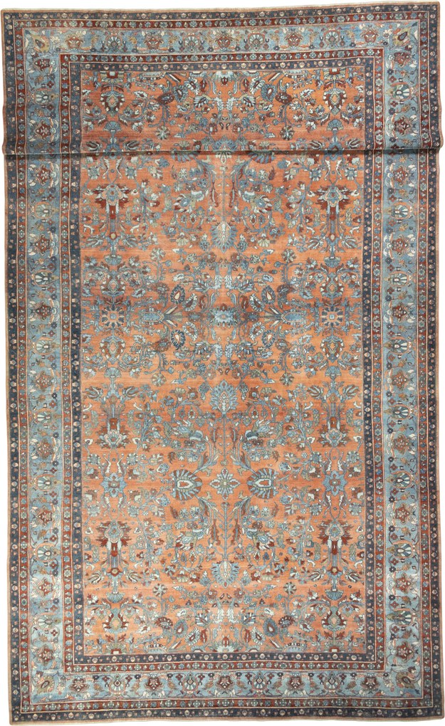 Mehraban Tappeto 690x380 Rosso (Iran) Annodato A Mano