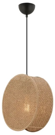 Lampadario a sospensione con cavo BIG DRUM 1xE27/60W/230V marrone