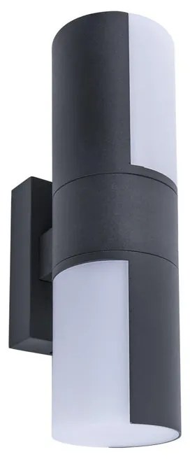 Applique LED moderno da esterno Cyra grigio, LUTEC IP54 bianco caldo