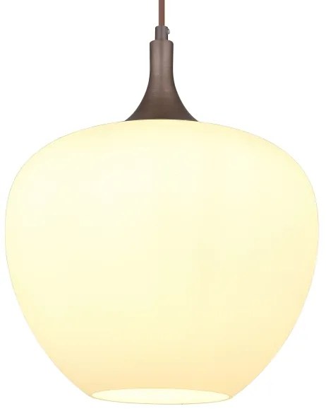 Globo 15548H1C - Lampadario a sospensione con filo MAXY 1xE27/60W/230V bianco/marrone