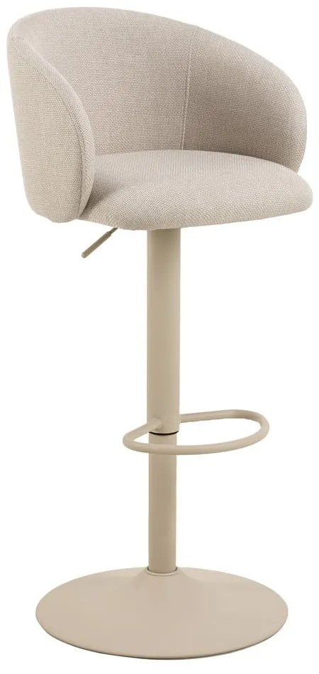 Sgabello da bar beige con altezza regolabile/con braccioli (altezza della seduta 86 cm) Eleanor – Actona
