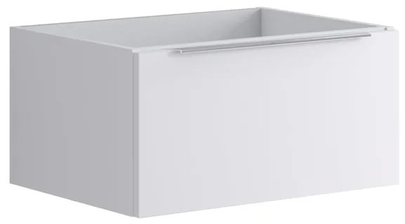 Cassettone bagno Brera 1 cassetto P 45.5 x L 59.5 x H 30 cm laccato opaco bianco