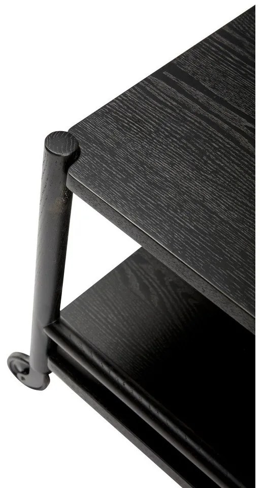 Tavolino da portata in rovere con rotelle 40x40 cm Norm - Hübsch