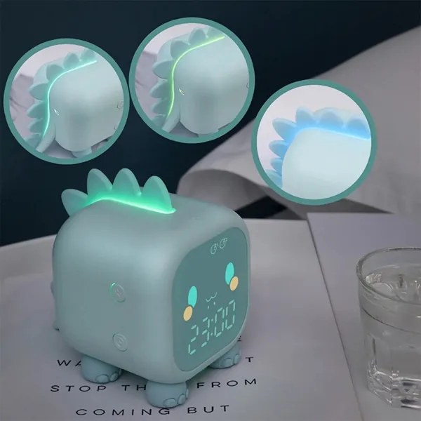 Lampada notturna per bambini a LED RGBW dimmerabile con sveglia FILIP LED/1,5W/5V 1500 mAh