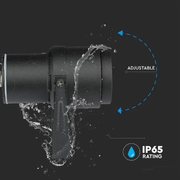 Lampada da esterno LED LED/12W/230V 3000K nero IP65