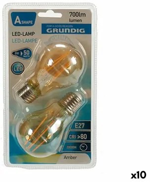 Lampadina LED Grundig 8 W 2300 K E27 Ambra 700 lm (10 Unità) (6 x 10 x 6 cm)