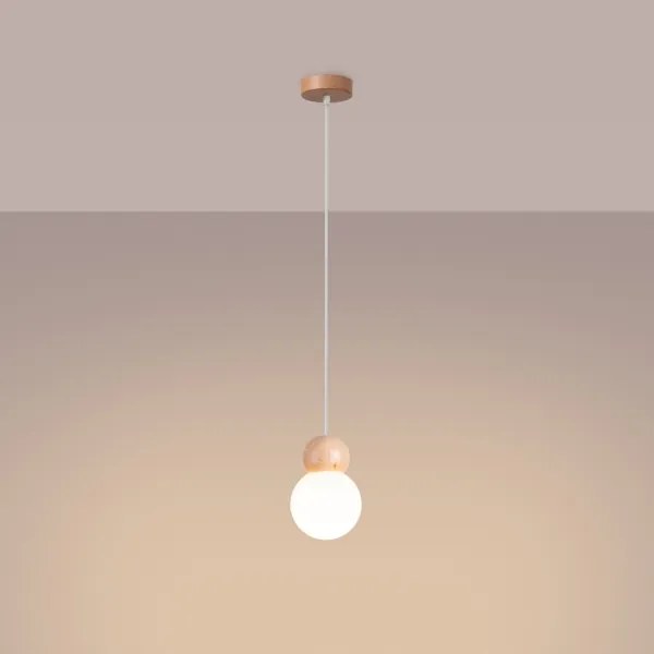 Sollux SL.1390 - Lampadario a sospensione con filo PEKKA 1xG9/8W/230V bianco