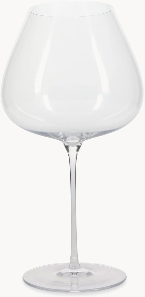 Set di 6 bicchieri da vino rosso in cristallo Lux