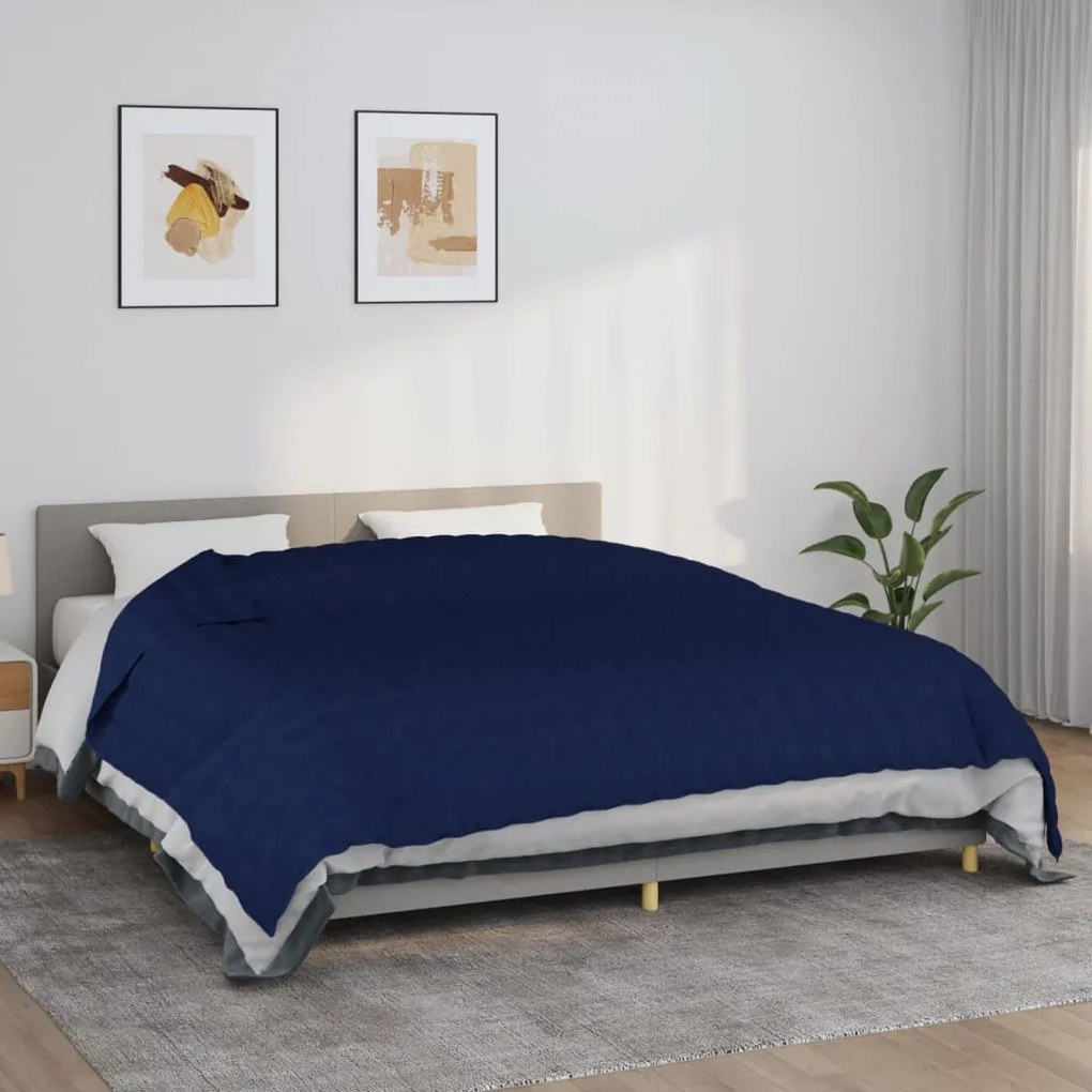 Coperta Ponderata Blu 220x260 Cm 11 Kg Tessuto /